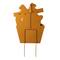 Glitzhome® 2ft. Metal Gingerbread Giftbox Yard Stake